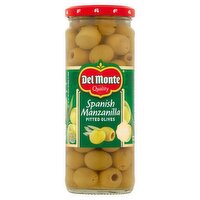Del Monte Spanish Manzanilla Pitted Olives, 8 oz, 8 Ounce