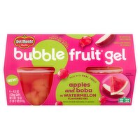 Del Monte Apples and Boba in Watermelon Flavored Bubble Fruit Gel, 4.5 oz, 4 count, 18 Ounce