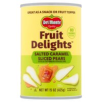 Del Monte Fruit Delights Salted Caramel Sliced Pears, 15 oz