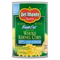 Del Monte Fresh Cut 50% Less Sodium Whole Kernel Corn, 15.25 oz, 15.25 Ounce