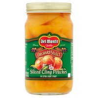 Del Monte Orchard Select Sliced Cling Peaches in Extra Light Syrup, 20 oz, 20 Ounce