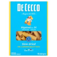 De Cecco Rigatoni No. 24 Pasta, 1 lb