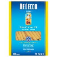 De Cecco Zita Cut No. 118 Pasta, 1 lb, 16 Ounce