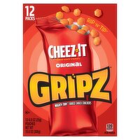 Cheez-It Gripz Original Mighty Tiny Baked Snack Crackers, 0.9 oz, 12 count