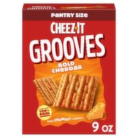 Cheez-It Grooves Bold Cheddar Crunchy Snack Crackers, 9 oz