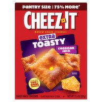 Cheez-It Extra Toasty Cheddar Jack Baked Snack Crackers Pantry Size, 12.4 oz