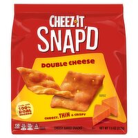 Cheez-It Snap'd Double Cheese Cheesy Baked Snacks, 7.5 oz