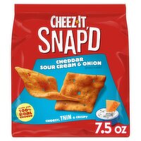 Cheez-It Snap'd Cheddar Sour Cream & Onion Cheesy Baked Snacks, 7.5 oz