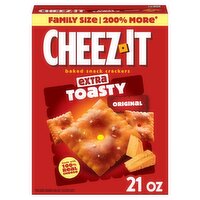 Cheez-It Original Extra Toasty Baked Snack Crackers Family Size, 21 oz