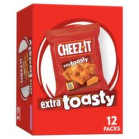 Cheez-It Extra Toasty Baked Snack Crackers, 1 oz, 12 count