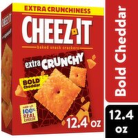 Cheez-It Bold Cheddar Extra Crunchy Baked Snack Crackers, 12.4 oz