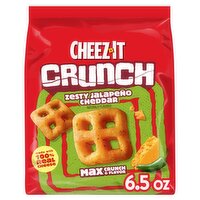 Cheez-It Crunch Zesty Jalapeño Cheddar Cheesy Baked Snacks, 6.5 oz