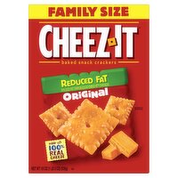 Cheez-It Reduced Fat Original Baked Snack Crackers Family Size, 19 oz, 19 Ounce