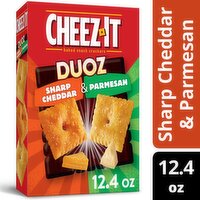 Cheez-It Duoz Sharp Cheddar & Parmesan Baked Snack Crackers, 12.4 oz