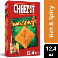 Cheez-It Hot & Spicy Baked Snack Crackers Pantry Size, 12.4 oz