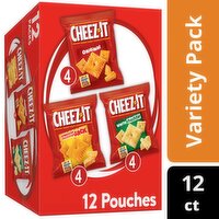 Cheez-It Baked Snack Crackers Variety Pack, 12 count, 12.1 oz