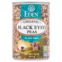 Eden Organic Black Eyed Peas, 15 oz
