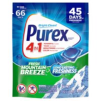 Purex Fresh Mountain Breeze + 4in1 Concentrated Detergent, 66 count, 30.2 oz