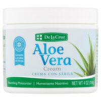 De La Cruz Aloe Vera Cream Nourishing Moisturizer, 4 oz