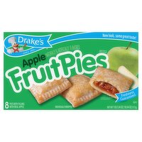 Drake's Apple Fruit Pies, 8 count, 1 lb 2.04 oz, 18.04 Ounce