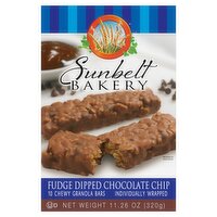 Sunbelt Bakery Fudge Dipped Chocolate Chip Chewy Granola Bars, 10 count, 11.26 oz, 10 Each