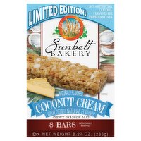Sunbelt Bakery Coconut Cream Chewy Granola Bars Limited Edition!, 8 count, 8.27 oz