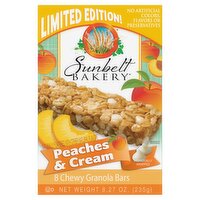 Sunbelt Bakery Peaches & Cream Chewy Granola Bars Limited Edition!, 8 count, 8.27 oz