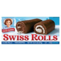 Little Debbie Twin Wrapped Swiss Cake Rolls, 12 count, 13.31 oz, 13 Ounce