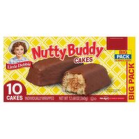 McKee Little Debbie Nutty Buddy Cakes Big Pack, 10 count, 12.68 oz