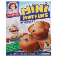 McKee Little Debbie Blueberry Mini Muffins, 5 count, 8.44 oz, 8.27 Ounce