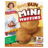 McKee Little Debbie Honey Bun Mini Muffins, 5 count, 8.44 oz, 8.44 Ounce