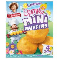 McKee Little Debbie Lemon Spring Mini Muffins, 5 count, 8.44 oz