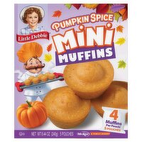 Little Debbie Pumpkin Spice Mini Muffins, 5 count, 8.44 oz