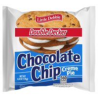 Little Debbie Double Decker Chocolate Chip Creme Pie, 4.4 oz