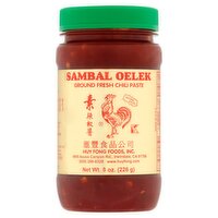 Sambal Oelek Ground Fresh Chili Paste, 8 oz