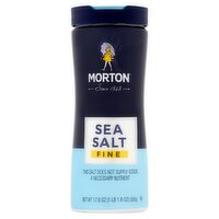 Morton Fine Sea Salt, 17.6 oz, 17.6 Ounce