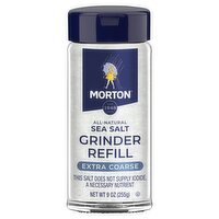 MORTON Extra Coarse Sea Salt Grinder Refill, 9 oz