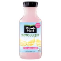 Minute Maid Zero Sugar Pink Lemonade Bottle, 52 fl oz