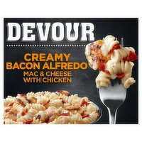 Devour Creamy Bacon Alfredo Mac & Cheese with Chicken, 10 oz