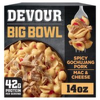 Devour Big Bowl Spicy Gochujang Pork Mac & Cheese, 14 oz