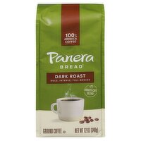 Panera Bread 100% Arabica Dark Roast Ground Coffee, 12 oz