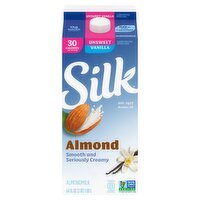 Silk Unsweet Vanilla Almondmilk, 64 fl oz