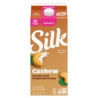 Silk Unsweet Cashewmilk with a Touch of Almond, 64 fl oz