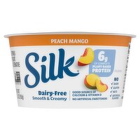 Silk Dairy-Free Smooth & Creamy Peach Mango Soymilk Yogurt Alternative, 5.3 oz, 5.3 Ounce