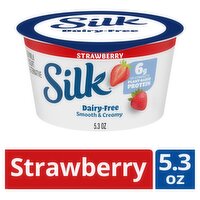 Silk Dairy-Free Smooth & Creamy Strawberry Soymilk Yogurt Alternative, 5.3 oz