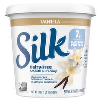 Silk Dairy-Free Vanilla Soymilk Yogurt Alternative, 24 oz, 24 Ounce