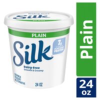 Silk Dairy-Free Smooth & Creamy Plain Soymilk Yogurt Alternative, 24 oz