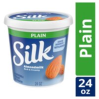 Silk Plain Almondmilk Yogurt Alternative, 24 oz