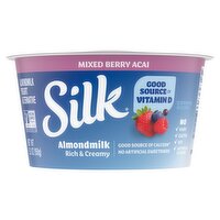 Silk Mixed Berry Acai Almondmilk Yogurt Alternative, 5.3 oz, 5.3 Ounce