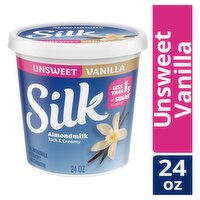 Silk Unsweetened Vanilla Almondmilk Yogurt Alternative, 24 oz